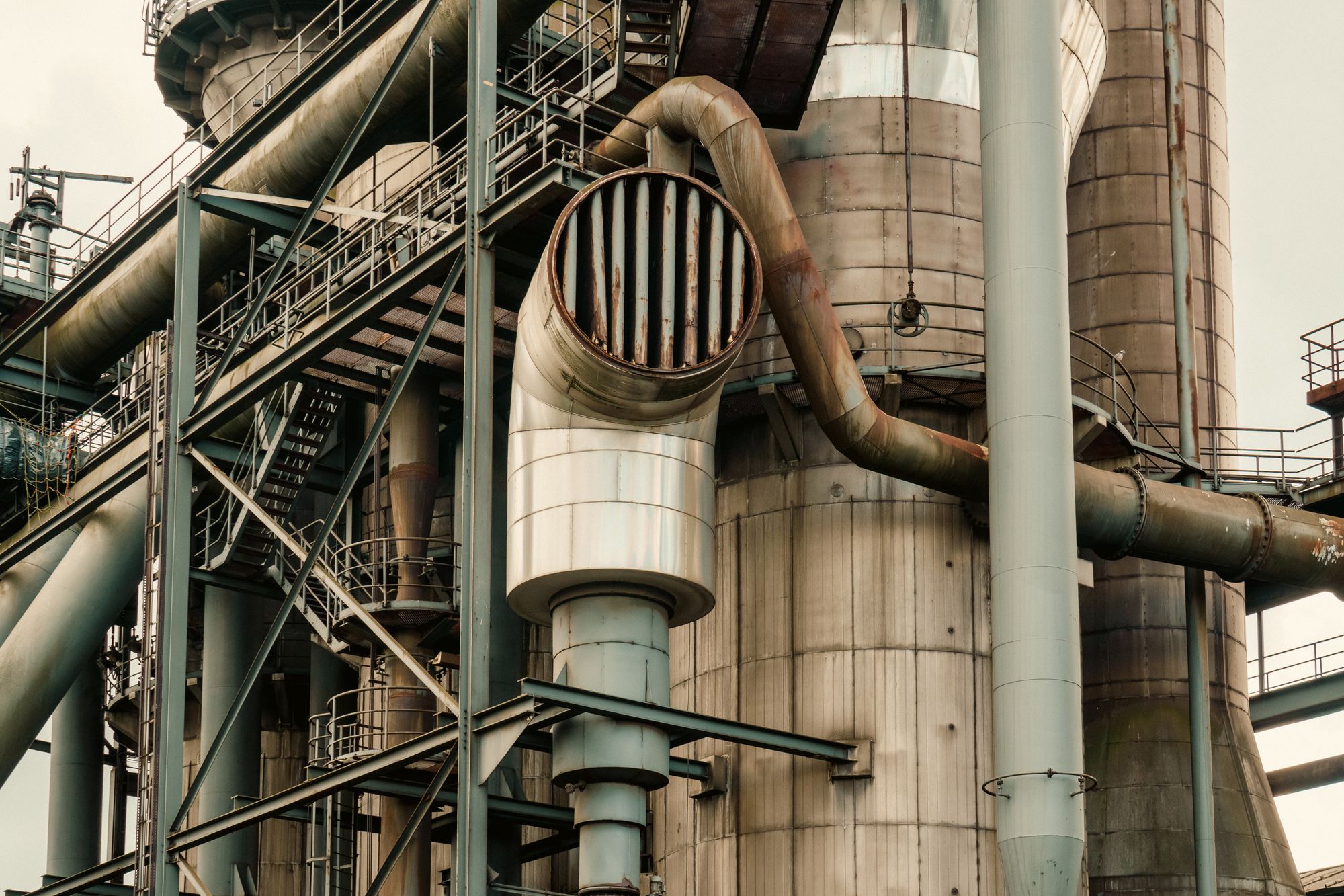 Representative industrial pumps, piping, and material-supply equipment